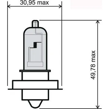 Osvětlení pro motocykl Přední světlo RMS 246510430 P26S 12V 20W