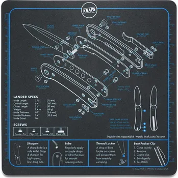 lovecký nůž Knafs - Lander Knife Mat, univerzální podložka pod myš