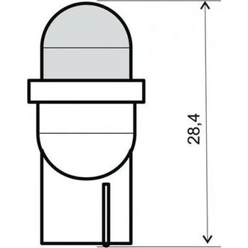 Osvětlení pro motocykl Přední světlo RMS 246510565 T10 12V