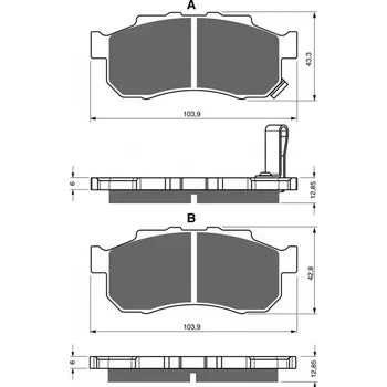Auto-moto Brzdové destičky GOLDFREN 339 K5
