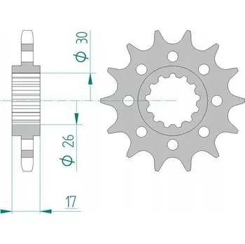 Nářadí na motocykly Afam přední kolečko 20615-16 Honda