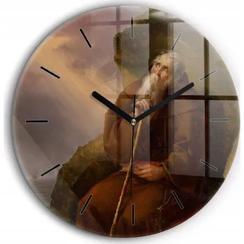 Hodiny Nástěnné hodiny SacroArte, hnědé, 60 cm