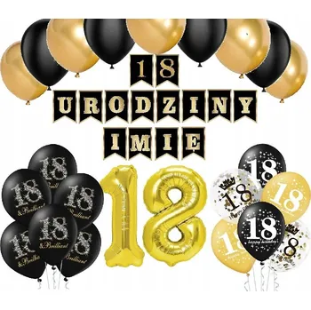 Balónek BALÓNKY k 18. narozeninám + JMÉNO (s potiskem)