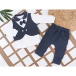 Dětská společenská souprava – košile s vestou a kalhoty 74/80