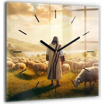 Hodiny Nástěnné hodiny SacroArte, odstíny žluté, 60 cm