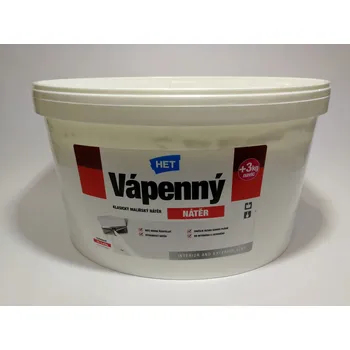 barva na zeď Het s.r.o. Vápno na bílení 12 +3kg