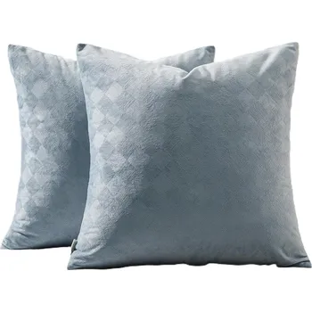 Povlečení POVLEČENÍ NA DEKORAČNÍ POLŠTÁŘ AKSAMITNÉ VZOR KOSTKA 40X40CM 2 KUSY