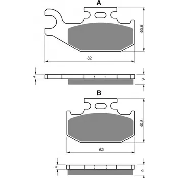 Auto-moto Brzdové destičky GOLDFREN 205 S33 STREET FRONT