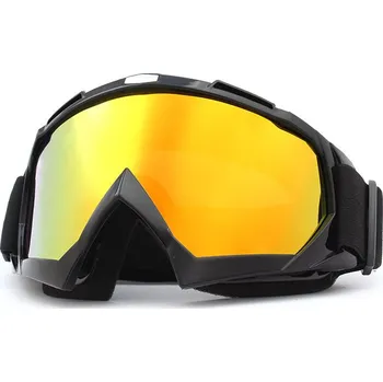 Motocyklové brýle MX brýle TXR Core černé se zlatým plexi