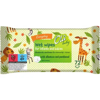 Dětský vlhčený ubrousek Vlhčené ubrousky Ola Baby Everyday 72 ks