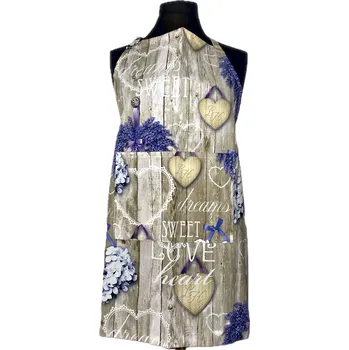 Kuchyňská zástěra Tegatex Šitá zástěra dlouhá - venkovský styl