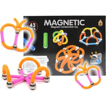 ostatní stavebnice Magnetické Stavebnice Barevné Magnetické Kostky 48 Dílků 1004677