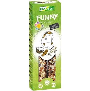 Krmivo pro hlodavce Nestor pamlsky tyčinka 0,12 kg křeček, osmák degu, králíky, myši, pískomily, potkany, činčily, morče