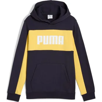 Chlapecká mikina Dětská Mikina PUMA ESS BLOCK HOODIE TR B 68581916 – Tmavě modrá 128