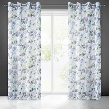 Povlečení Hotový závěs BELLA modrý - na průchodkách