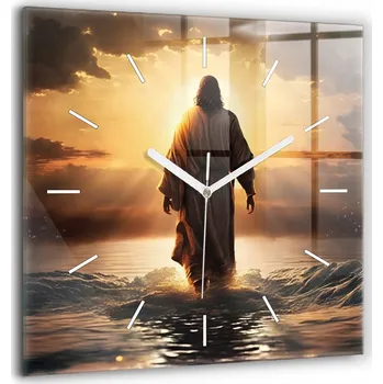 Hodiny Nástěnné hodiny SacroArte, hnědé, 60 cm