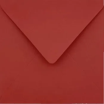 Obálka Čtvercové obálky tmavě červené 120 g/m2 K4 Shan 10 ks