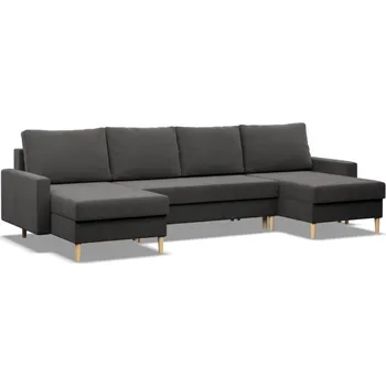 Sedací souprava Rohová sedací souprava BLANK U výběr z barev MIKROFAZA 027 šedá