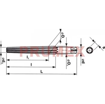 Výstružník Výstružník ruční kuželový 1:10 HSS, 221460, 32 mm