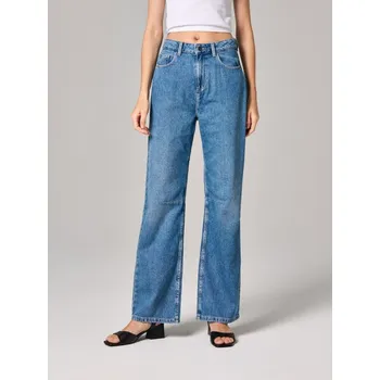 Dámské džíny Sinsay - Džíny s širokými nohavicemi a vysokým pasem - modrá - 817BK-55J - 817BK-55J-32