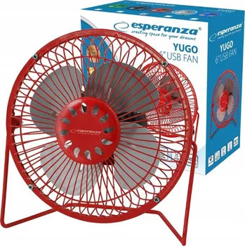 Domácí ventilátor Stolní ventilátor Esperanza YUGO ZELENÝ USB ventilátor zelený