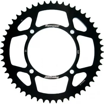 Řetězová sada pro motocykl Hliníková řetězová rozeta SUPERSPROX RAL-461:51-BLK černý