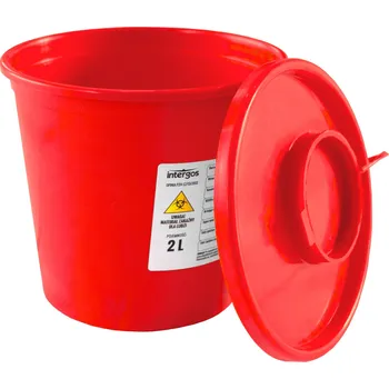 Odpadkový koš Červená nádoba na odpad Intergos - 2 L