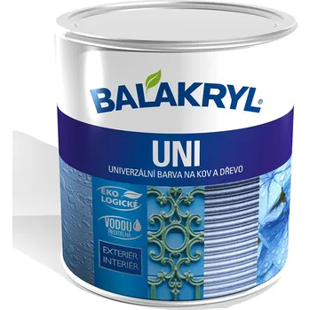 barva a nátěr na dřevo Balakryl Uni MAT 0,7 kg .: 0101 pastelově šedý