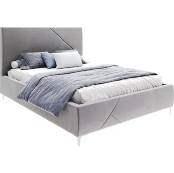 Postel Čalouněná postel NAVARO 120x200 Steel Paris s úložným prostorem kovový rošt