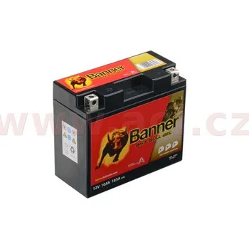 Motobaterie baterie gelová 12V, GT12B-4, 10Ah, 185A, BANNER Bike Bull GEL 150x69x130