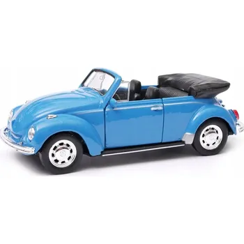 autíčko Volkswagen Beetle kabriolet 1:34 WELLY modrý