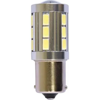 Autožárovka LED auto CANBUS žárovka BA15S bílá 21SMD, P21W, 2 ks