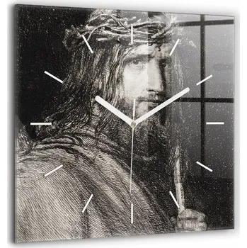 Hodiny Nástěnné hodiny SacroArte černé 60 cm