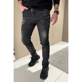 Pánské džíny Pánské džíny DSQUARED2 SKATER S74LB1617 černé Velikost: 46