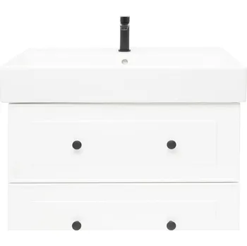 Koupelnový nábytek Koupelnová skříňka s umyvadlem Naturel Forli 100x45x46 cm bílá lesk FORLI100BIUSAT