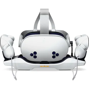Virtuální realita Dokovací stanice / nabíječka pro Meta Quest 3 a Meta Quest 3S + akumulátory