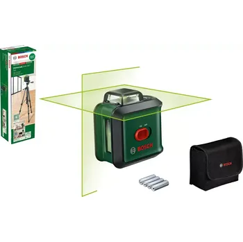 Měřící laser Křížový laser Bosch UniversalLevel 360 - 24m, měkká úložná brašna, baterie, zelený laser (0603663E05)