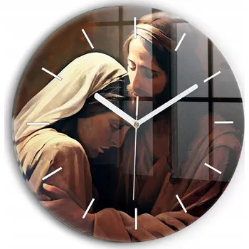 Hodiny Nástěnné hodiny SacroArte, hnědé, 30 cm