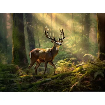 Obraz Foto obraz na plátně - Jelen v lese - P/4030/1016