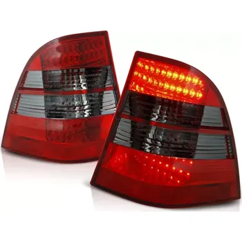 Zadní světlomet Zadní světla Mercedes Benz ML W163 98-05 - kouřové/červené LED (LDME05)