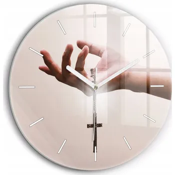 Hodiny Nástěnné hodiny SacroArte béžové 60 cm