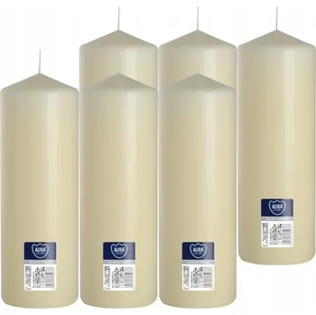 Svíčka Tradiční parafínová svíčka Ecru Bispol 1 ks