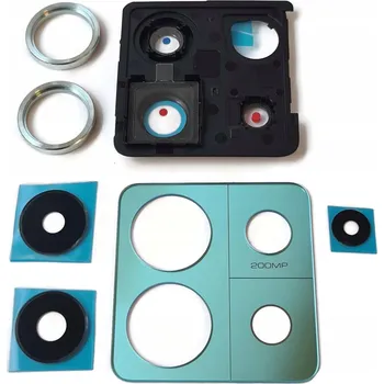 Pouzdro na mobilní telefon Ochranný ostrůvek fotoaparátu sklo kamery rámeček kroužek Xiaomi Redmi Note 13 Pro 5G, zelená