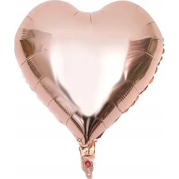 Balónek Fóliový balónek SRDCE růžové zlato (rose gold)