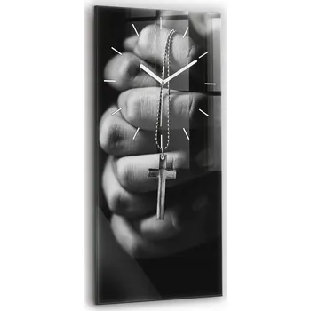 Hodiny Nástěnné hodiny SacroArte černé 30 cm