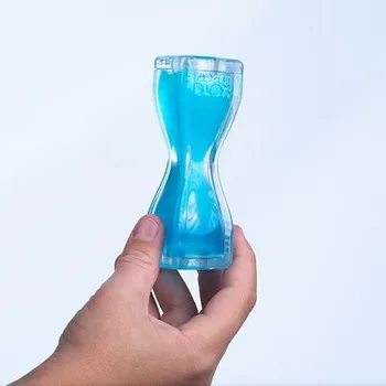 Hlavolam Fidget Blox Vision - barevná láva - modrá