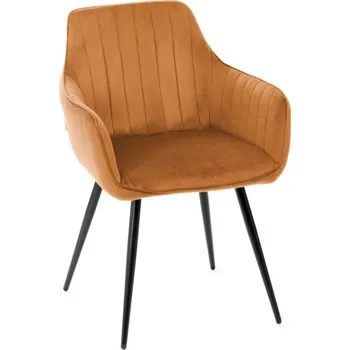 Jídelní židle Jídelní židle ANDRE sametová karamelová 847313