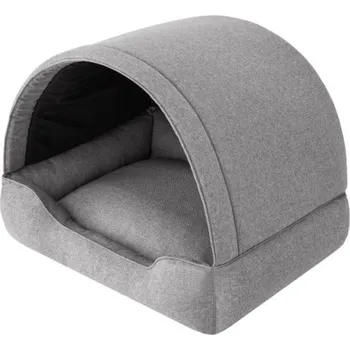 Pelíšek pro psa Pelíšek se stříškou pro psa PROMPTER R2 šedý, inari