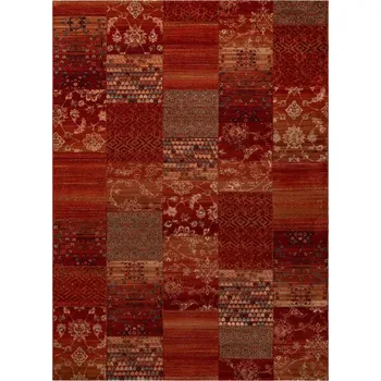 Koberec Koberec KASHQAI 4327 300 Patchwork bordó