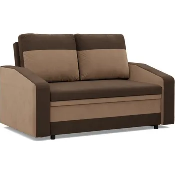 Pohovka Dvoumístná pohovka ORION výběr z barev MIKROFAZA 20 + MIKROFAZA 48 hnědá + cappuccino